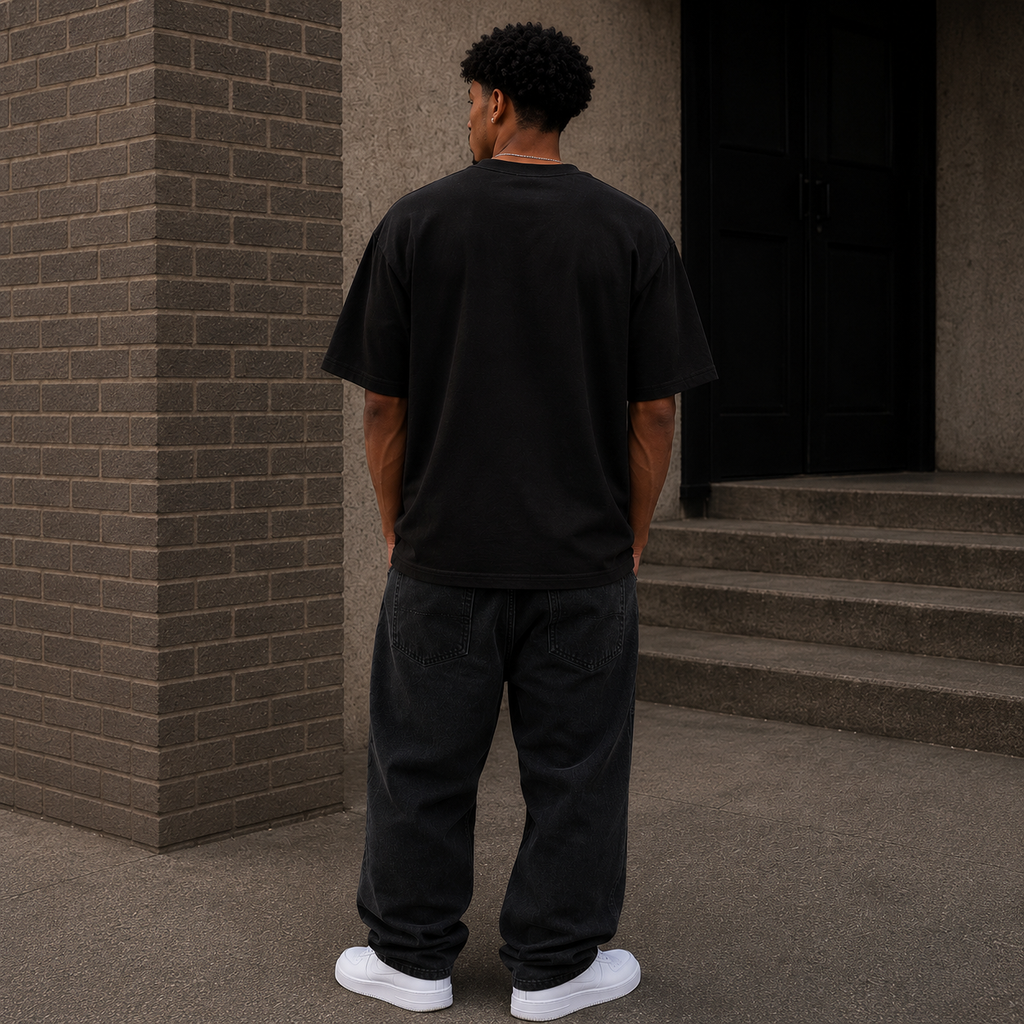 Akiro Box Fit T-Shirt - Black