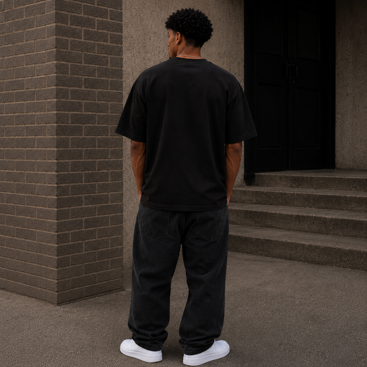 Akiro Box Fit T-Shirt - Black