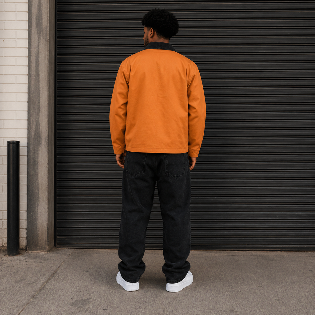 Akiro Lightweight Canvas Jacket - Brown