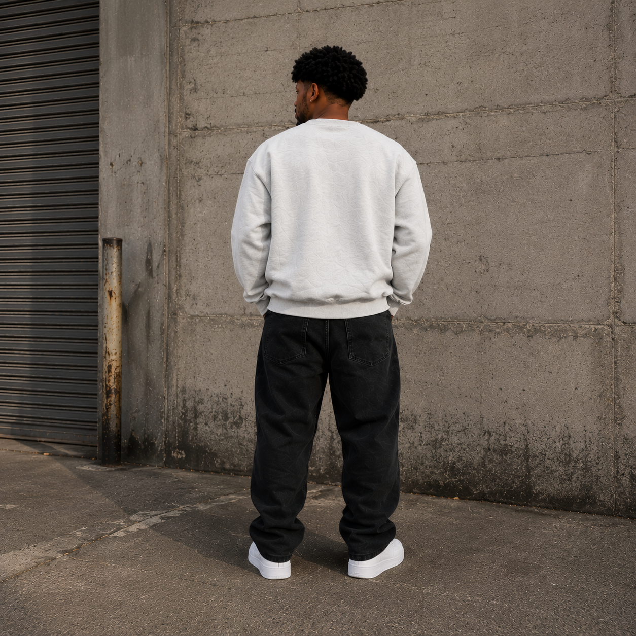 Akiro Essential Crewneck Sweatshirt - Grey