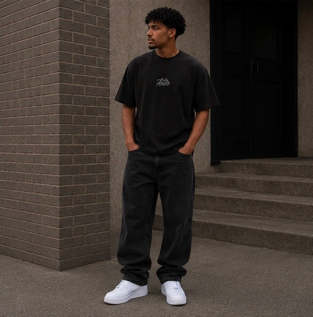 Akiro Box Fit T-Shirt - Black