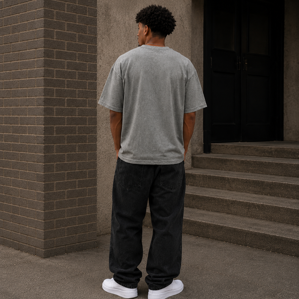 Akiro Box Fit T-Shirt - Grey