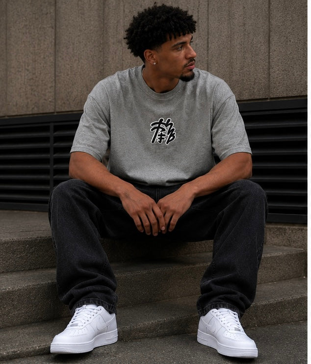 Akiro Box Fit T-Shirt - Grey