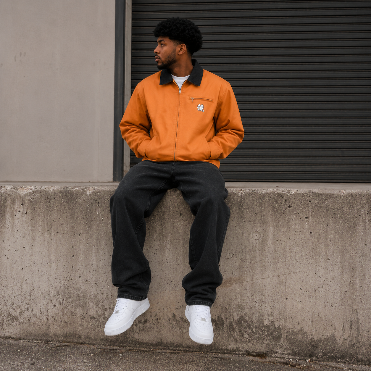 Akiro Lightweight Canvas Jacket - Brown