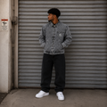 Akiro Box Fit Canvas Jacket - Charcoal