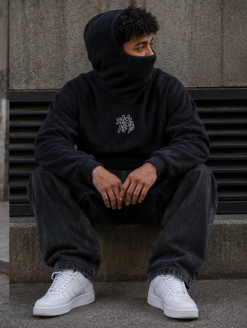 Akiro Black Balaclava Fleece