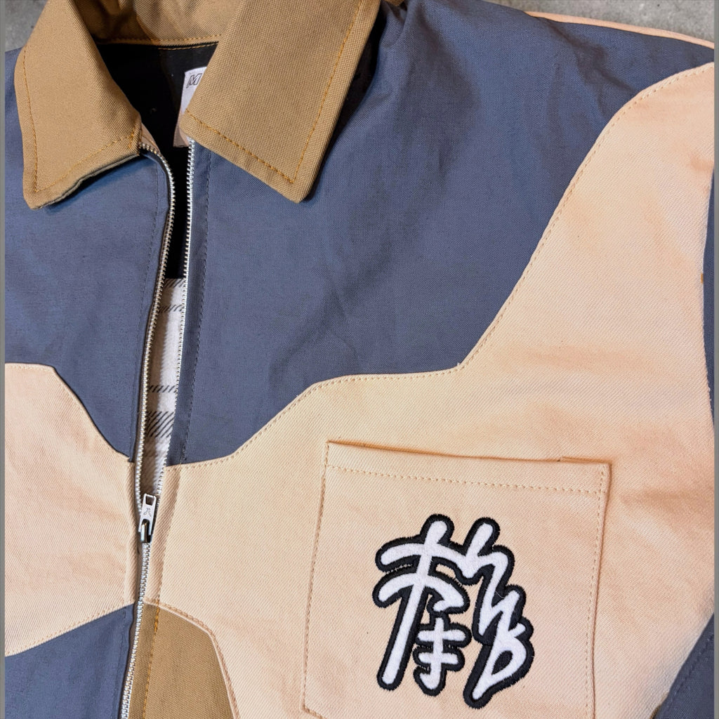 Akiro Oversized 3 Tone Abstract Jacket